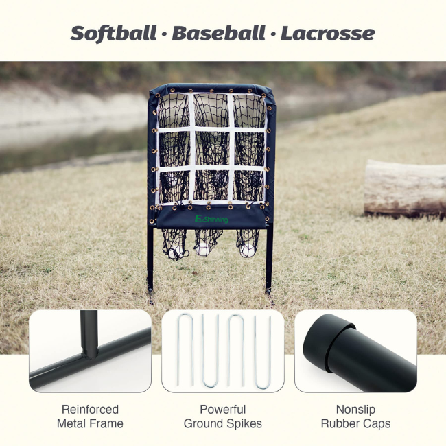 Height Adjustable Baseball Pictching Net