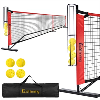 Portable Pickleball Net with Ball Holder
