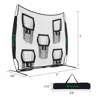 Soccer Goals Throwing 5 Targets Net